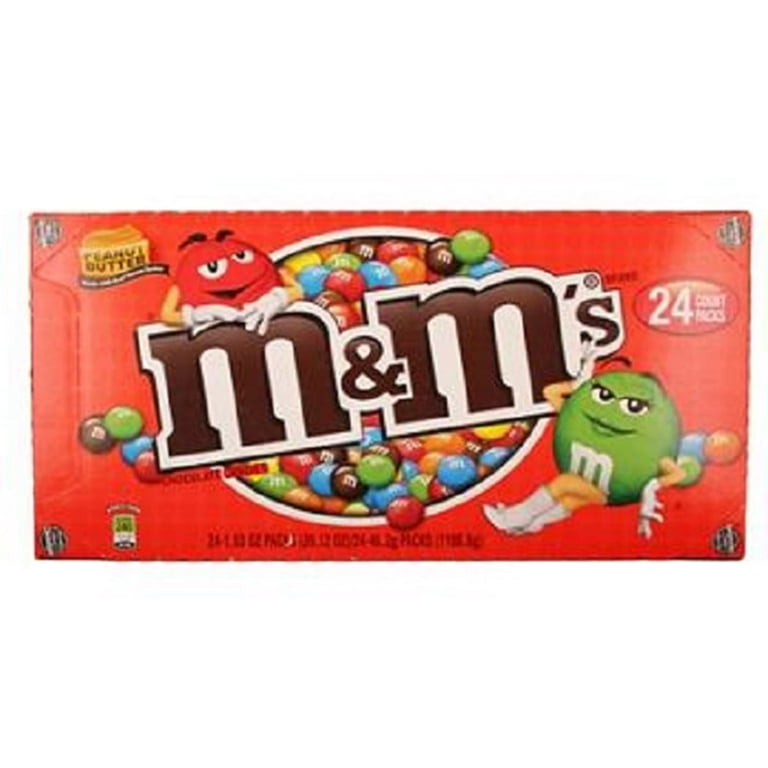 M&M Peanut Butter 24/1.63Oz - Walmart.com