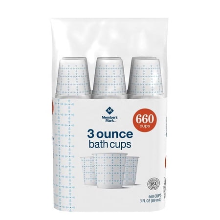 M.M Printed Paper Bath Cold Cup (3 oz., 600 ct.)