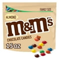 thumbnail image 1 of M&M,S Almond Milk Chocolate Candy, Family Size, 15 Oz Resealable Bulk Candy Bag, 1 of 3