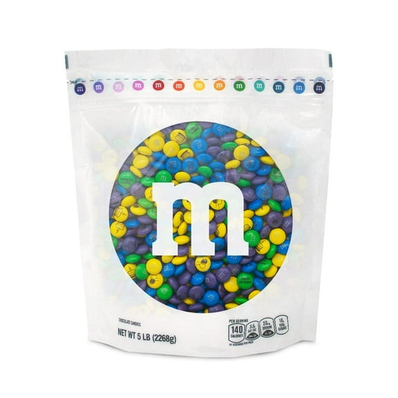 M&M'S Birthday Party Milk Chocolate Candy, 5lb Resealable Bulk Bag