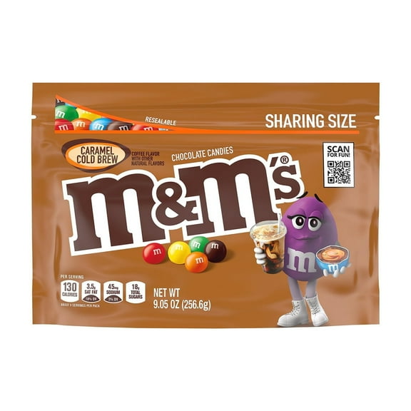 M&M'S CARAMEL COLD BREW STAND UP POUCH 9.05 (Pack of 12)