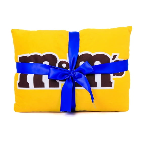 M&M'S Candy-Inspired Throw Fleece Blanket & Pillow Set | Soft & Lightweight Plush Blanket & Pillow for Bed, Sofa, or Living Room | Fun Novelty Candy Blanket & Pillow | Great Gift for Christmas