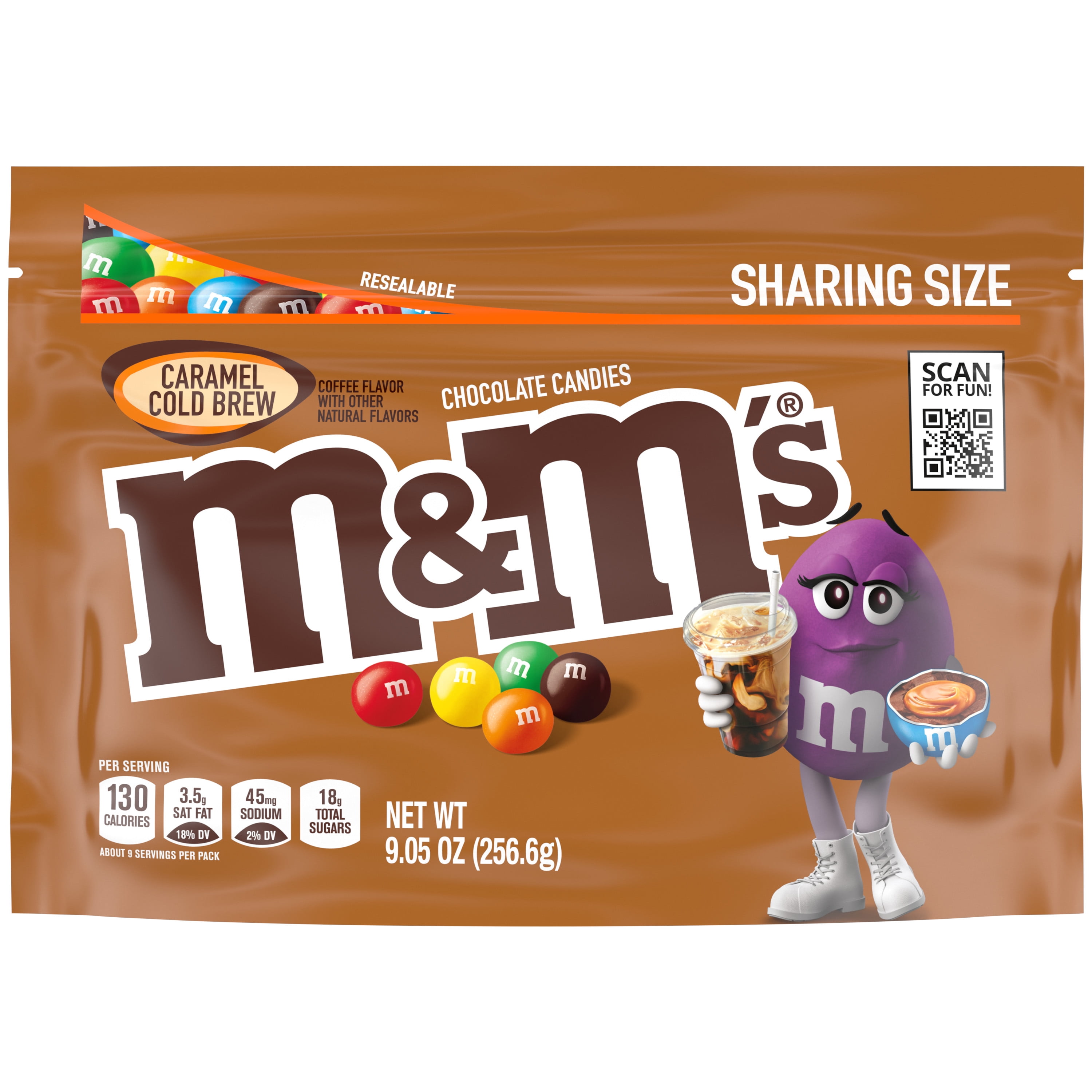 M&M's Chocolate Candies Caramel Cold Brew Sharing Size