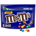 thumbnail image 1 of M&M'S Caramel Milk Chocolate Candy, Sharing Size, 9.05 oz Resealable Bag (Pack of 48), 1 of 8