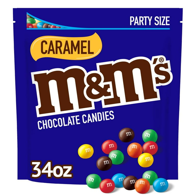 M&M,S Caramel Milk Chocolate Easter Egg Hunt Candy, Party Size, 34
