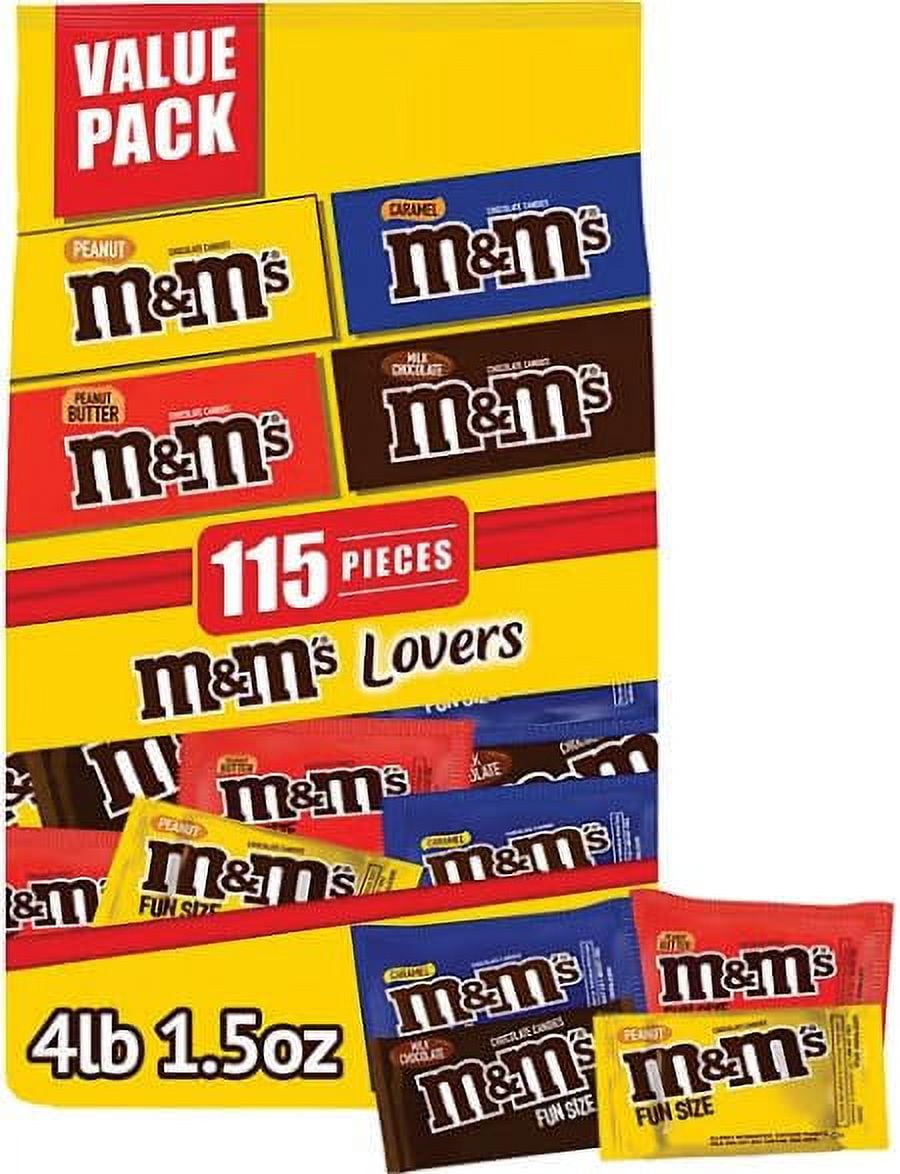 M&M'S Chocolate Candy Assorted HP29 Fun Size Bulk Variety Pack 115 ct