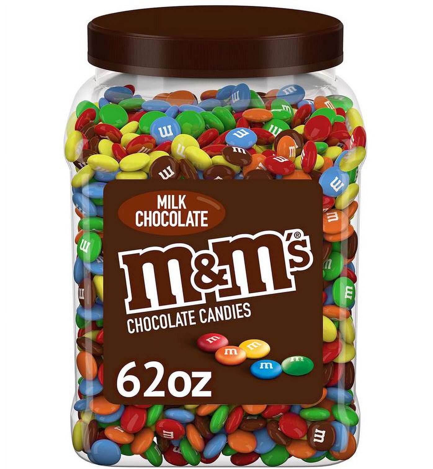 M&M'S Chocolate Candy Bulk Jar, Milk Chocolate Candy, 62 oz