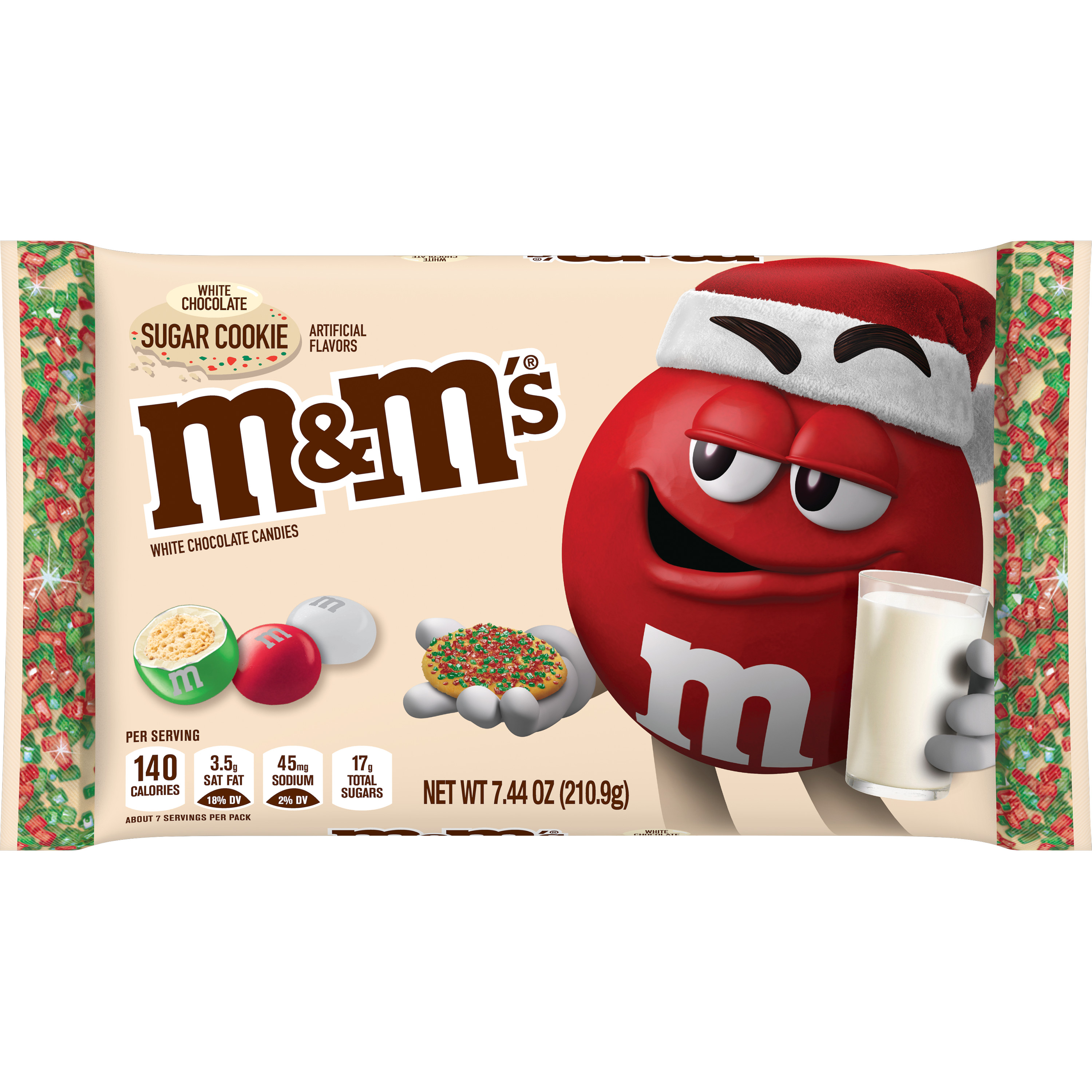 M&M'S Christmas White Chocolate Sugar Cookie Candy - image 1 of 10