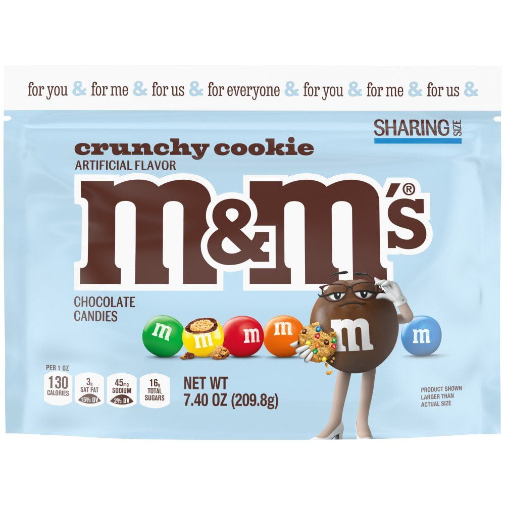 M&M'S Crunchy Cookie&nbsp;Chocolate Candy - Sharing Size - 7.4 oz Package May Vary