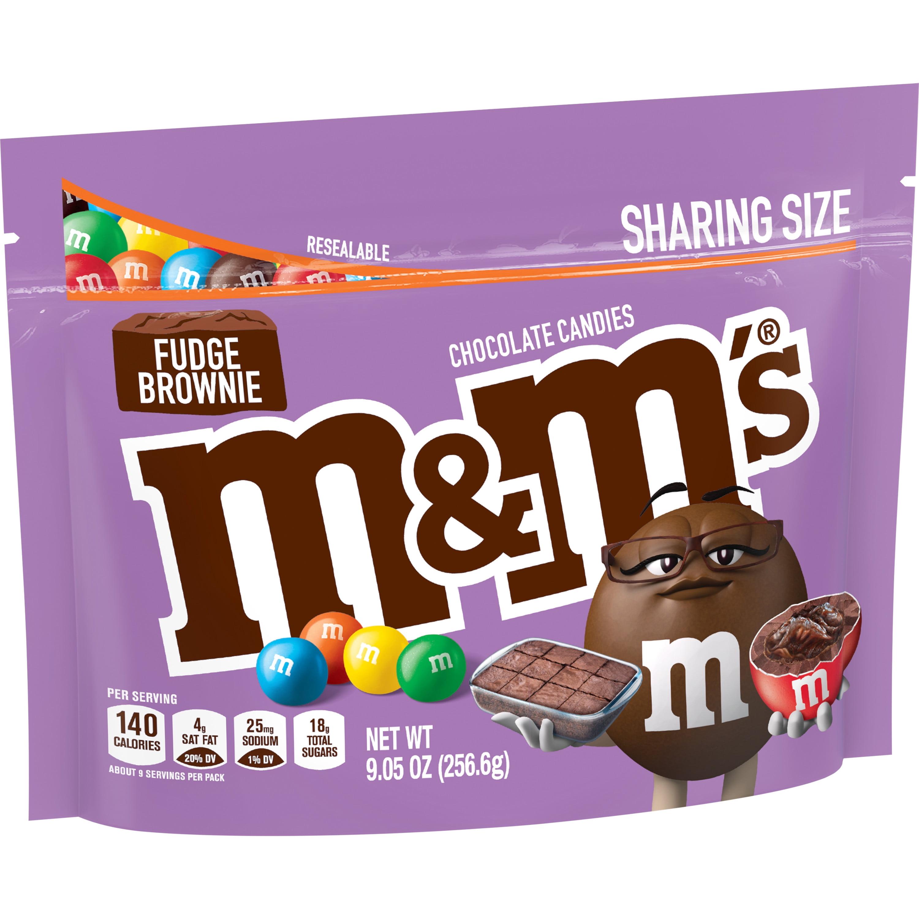 M&M's Fudge Brownie Milk Chocolate Candy, Party Size - 34 oz Bag - DroneUp  Delivery