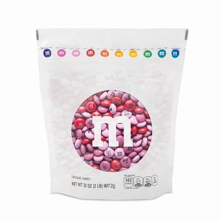 M&M’S Galentine’s Day Chocolate Candy, 2lb Resealable Bulk Bag