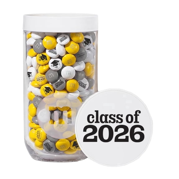 M&M'S Graduation Chocolate Candy Gift Jar, Class of 2026, 12.7 oz