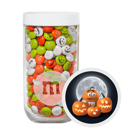 M&MS Halloween Jar, Unique Halloween Jar filled with Pre-Designed M&MS Candies