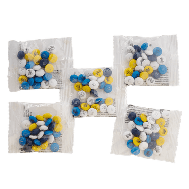 M&M'S Hanukkah Milk Chocolate Candy, Party Favor Packs, Set of 30