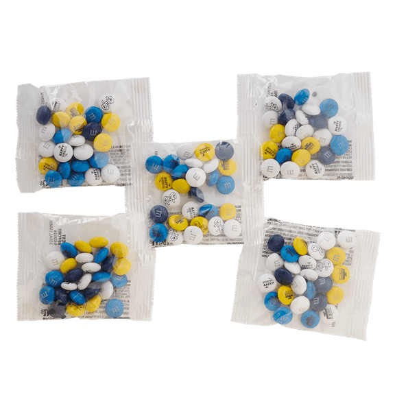 M&M'S Hanukkah Milk Chocolate Candy, Party Favor Packs, Set of 30