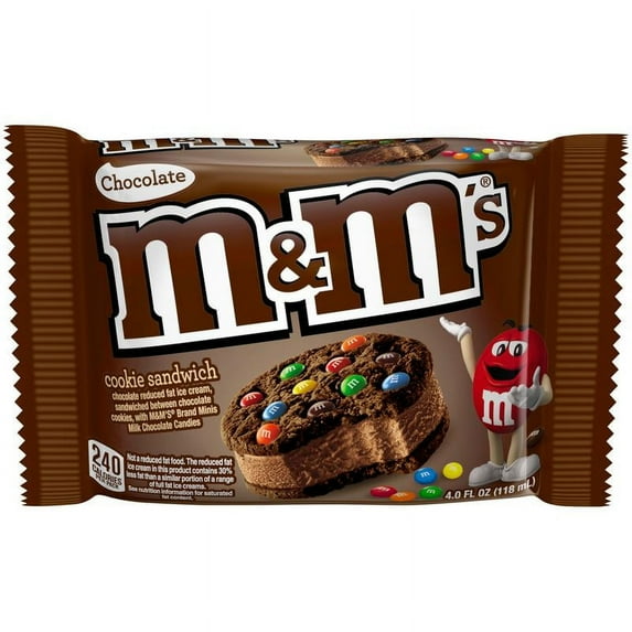 M&M'S® Ice Cream Choc Cookie Sandwich Single (48 Count)