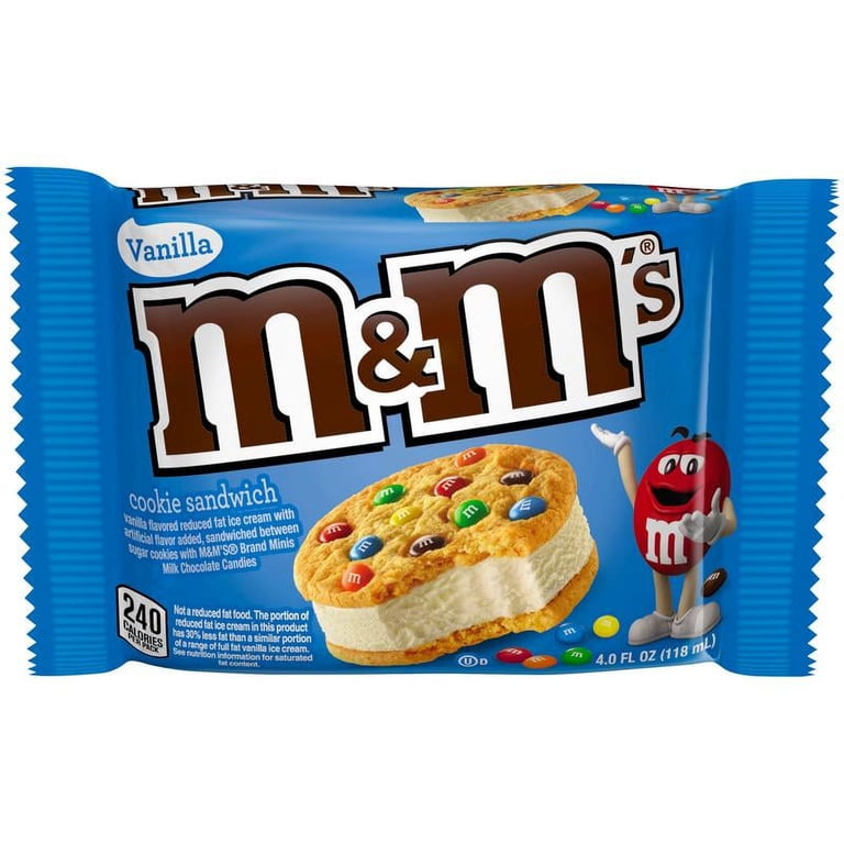 M&M'S Chocolate Pack Ice Cream Cookie Sandwiches Box (48 Count