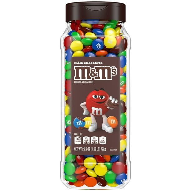 M&M's Milk Chocolate Resealable Bulk Candy Jar - 25.5 oz - bulk office deals