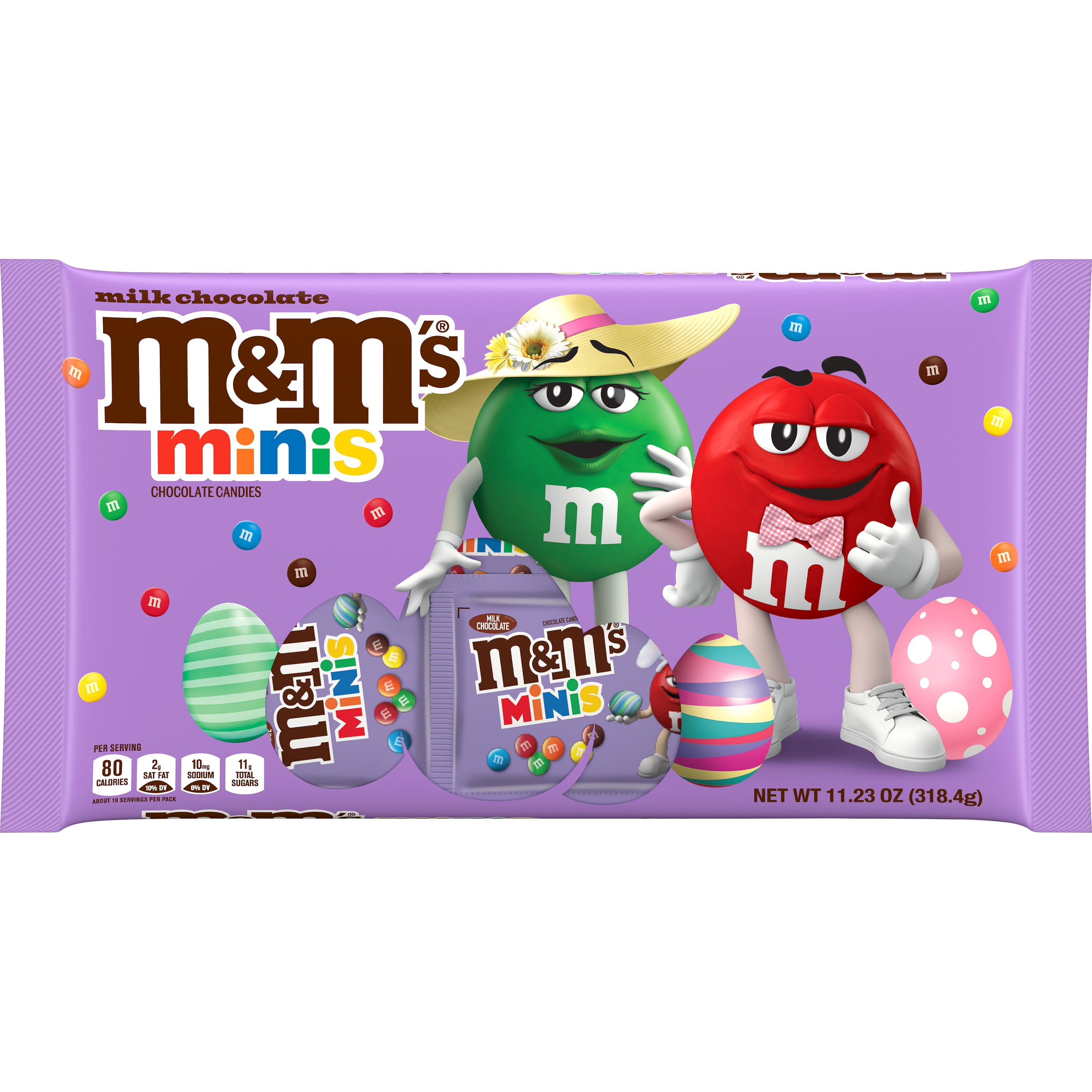 M&M's Chocolate Candies, Milk Chocolate, Minis, Family Size 16.9 Oz