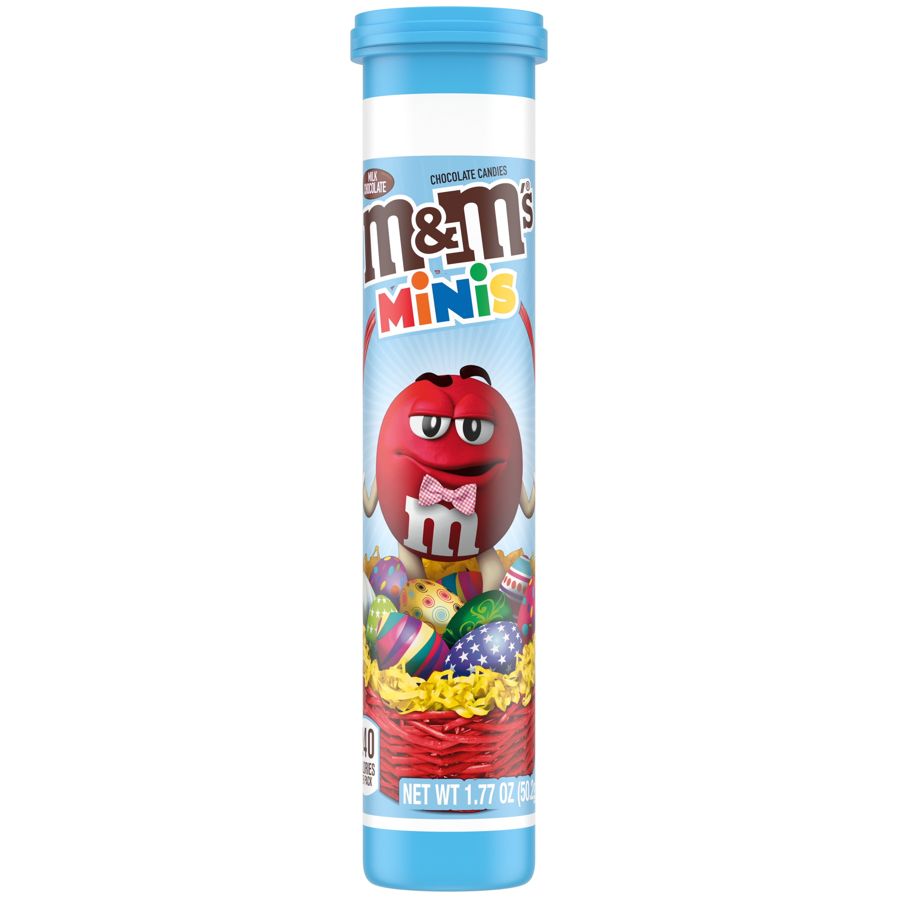 M&M's Minis Valentines Day Milk Chocolate Candy, Mega Tube - 1.77 oz