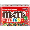 thumbnail image 1 of M&M'S MINIS Peanut Butter Milk Chocolate Snacks, Candy Bulk, Sharing Size 8.6 Oz Resealable Bag, 1 of 1
