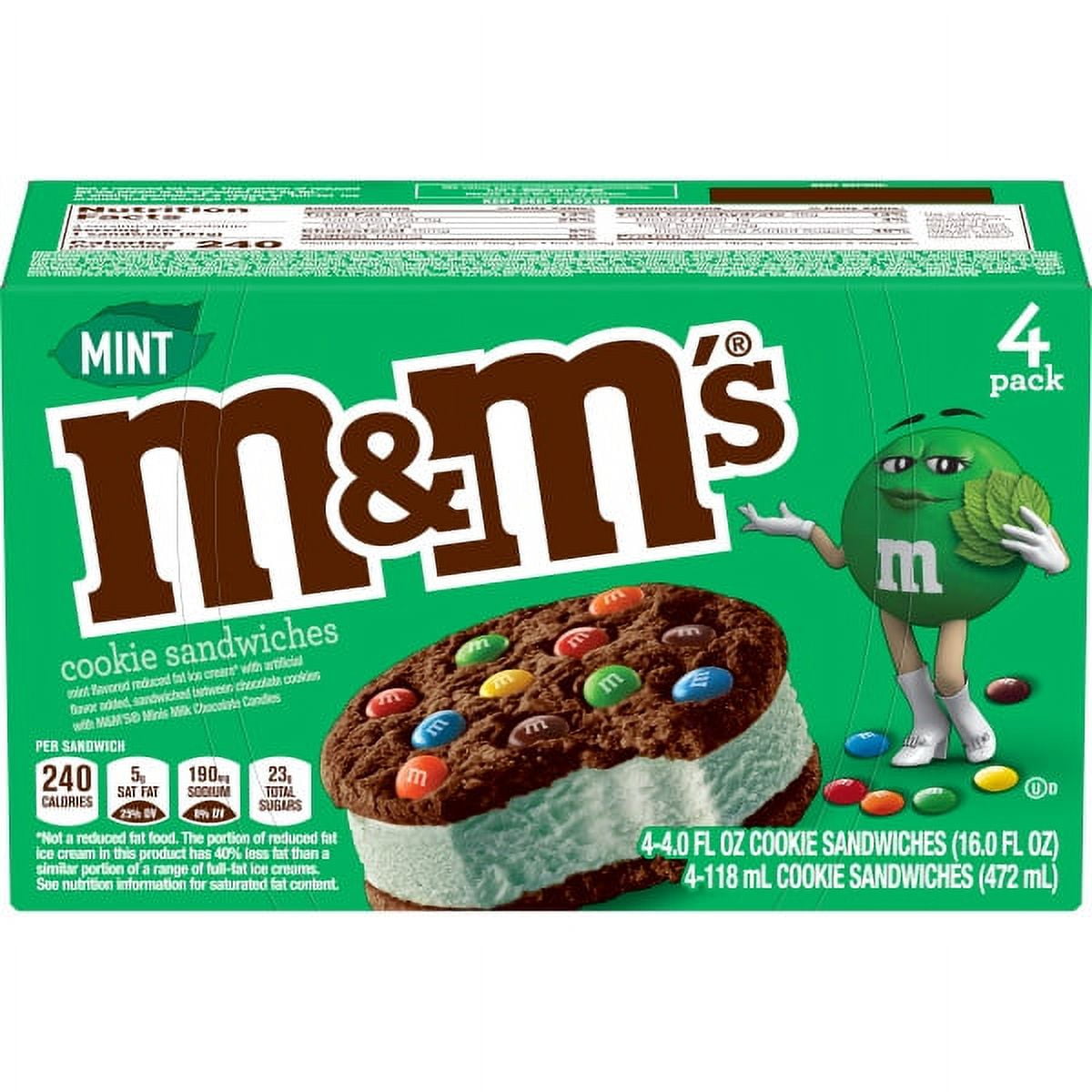 M&M'S MINT ICE CREAM SANDWICH