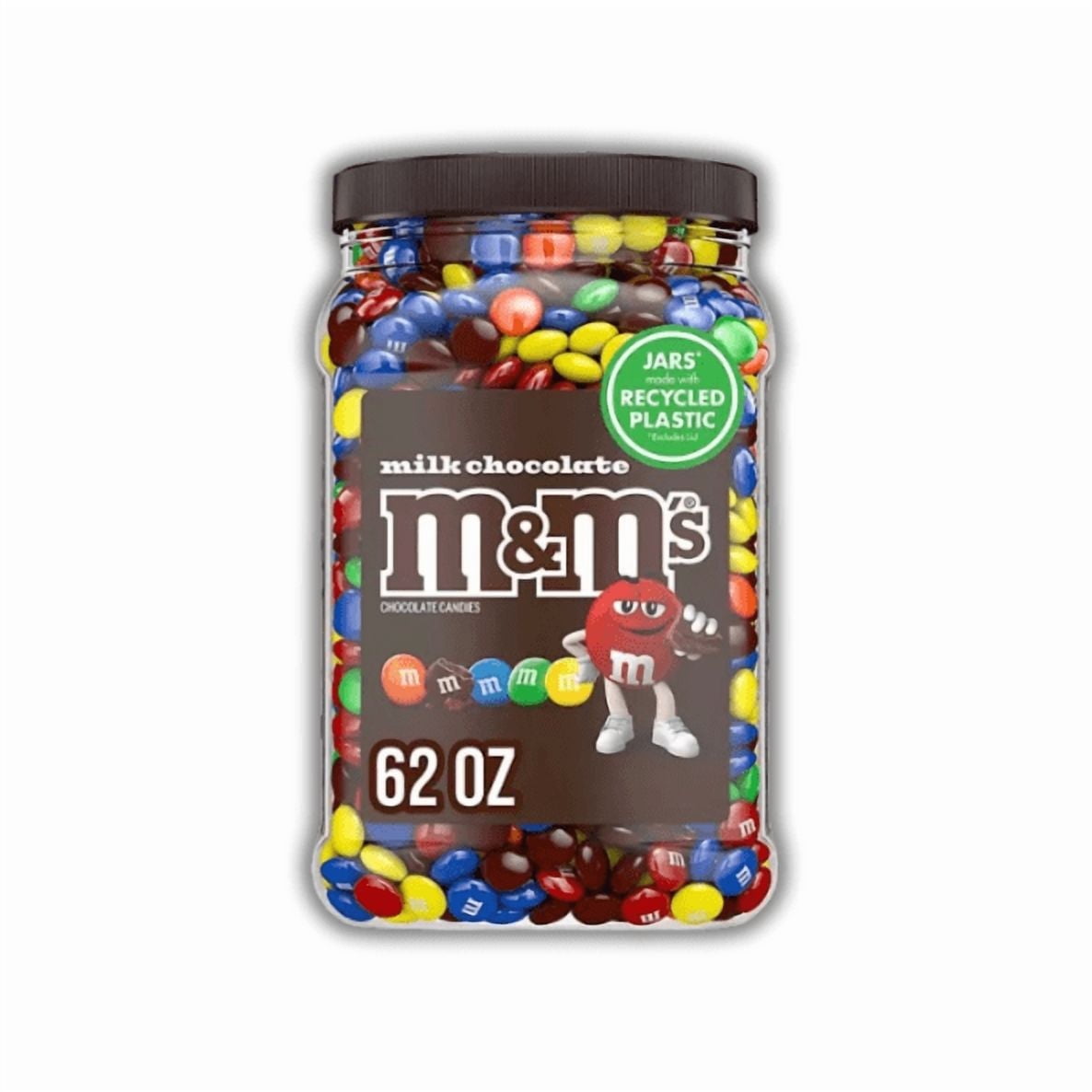 M&M’S Milk Chocolate Candy, 62 oz Jar