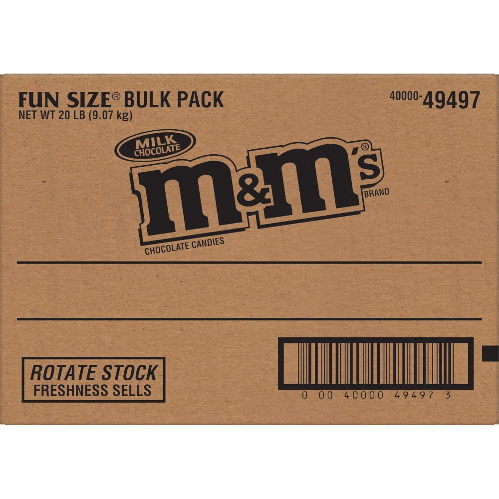M&M,S Milk Chocolate Candy Fun Size 320 Ounce (Pack Of 1) Bulk