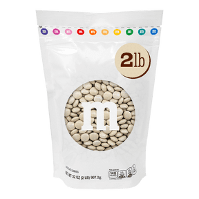 M&M'S Cream Milk Chocolate Candy, 2 lb Bag for Celebrations and Party Favors