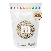 M&MS World Cream Milk Chocolate Candy 2lb Bag for Celebrations and Party Favors