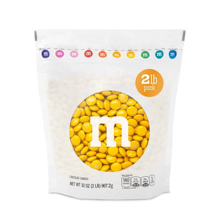 M&M'S World Dark Yellow Milk Chocolate Candy 2lb Bag for