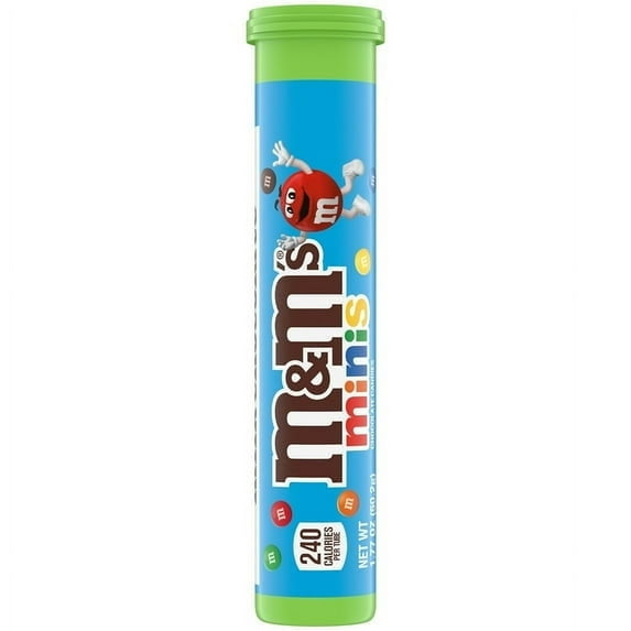 M&M's Minis Milk Chocolate Candy - 1.77 oz Mega Tube (Packaging May Vary) pack of 2