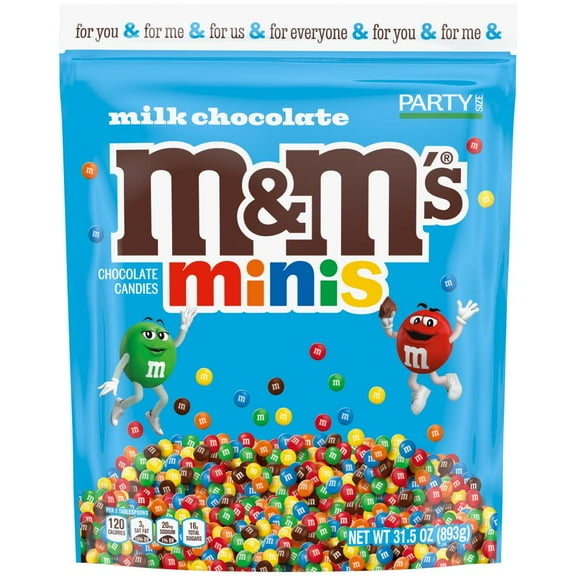 M&M'S Minis Milk Chocolate Candy - Party Size - 31.5 oz