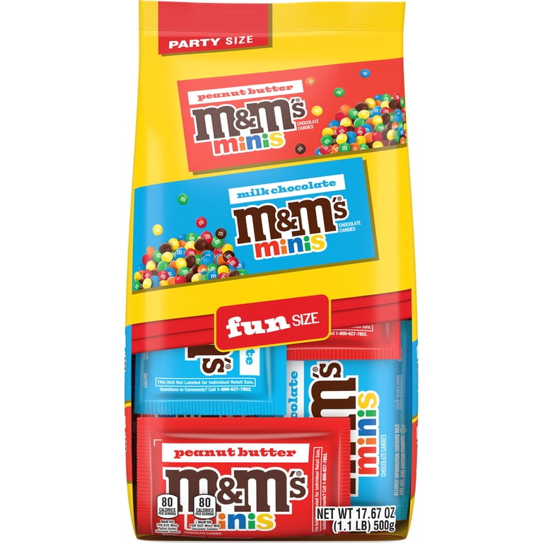 M&M's Mixed Minis Candy Fun Size Variety pack, Party Size
