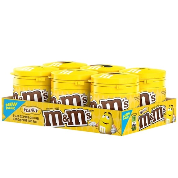 M&M'S PEANUT TO GO BOTTLE 3.5 OUNCE 6 COUNT