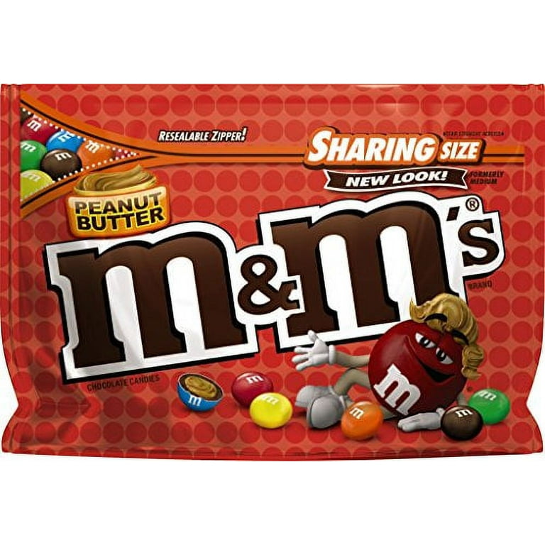 M&M's Medium Bag Peanut Milk Chocolate Candies, Chocolate