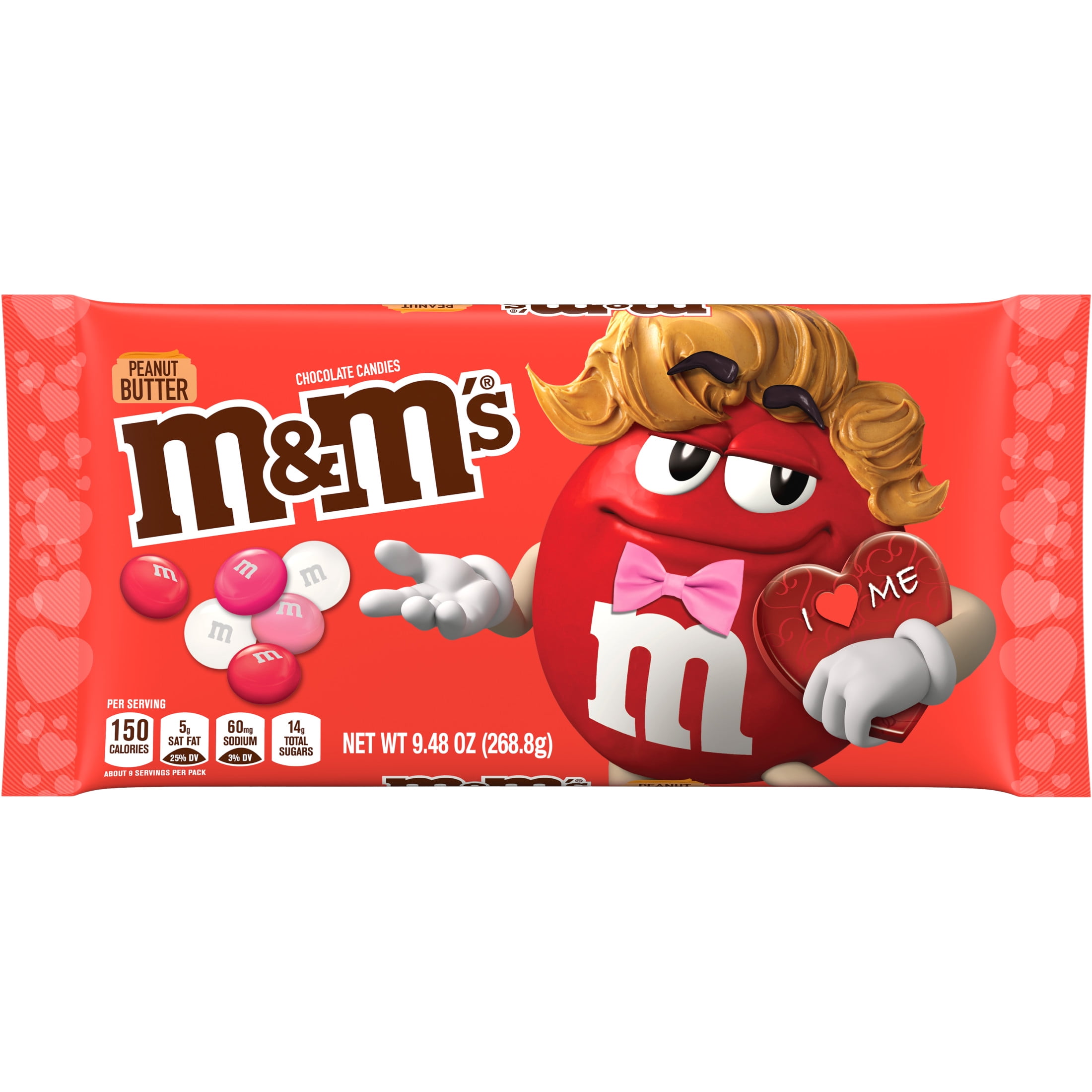 M&M'S Peanut Butter Milk Chocolate Cupid's Blend Valentine's Day Candy - 9.48 oz Bag
