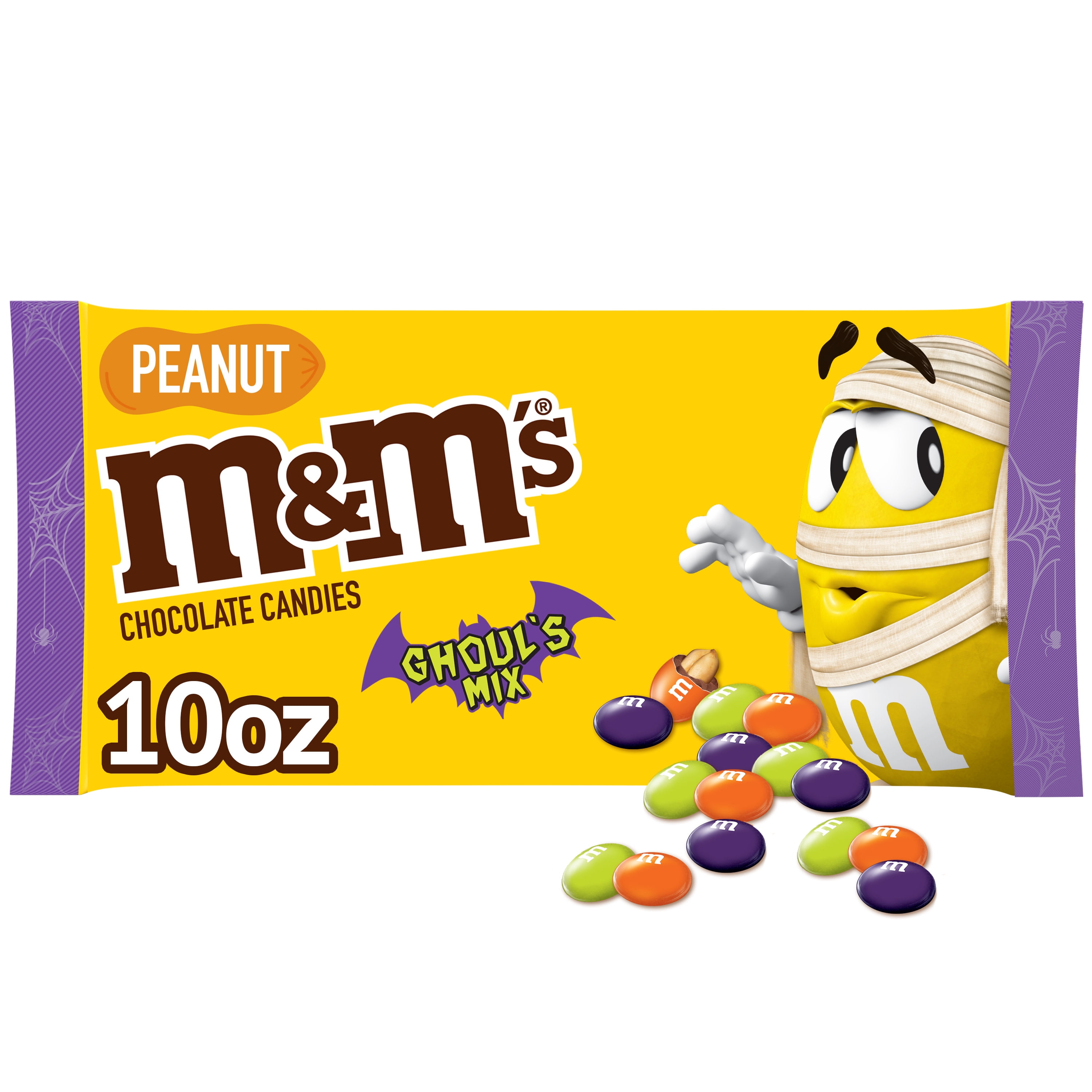  M&M Minis Milk Halloween Chocolate Candy Spooky Edition -  Sweet Milk Peanut Chocolate Halloween Mini M&Ms Bulk Tubes Encased in  Vibrant Candy Shell Colors - Melt in Your Mouth Snacks