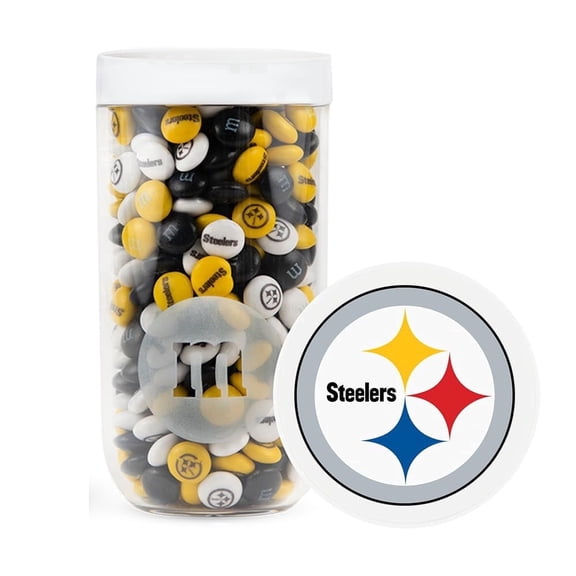 M&M'S Pittsburgh Steelers NFL Chocolate Candy Gift Jar, 12.7oz