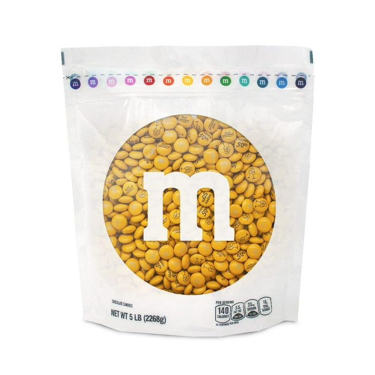 M&M,S Pre-Designed 50Th Anniversary Milk Chocolate Candy - 5Lbs Of