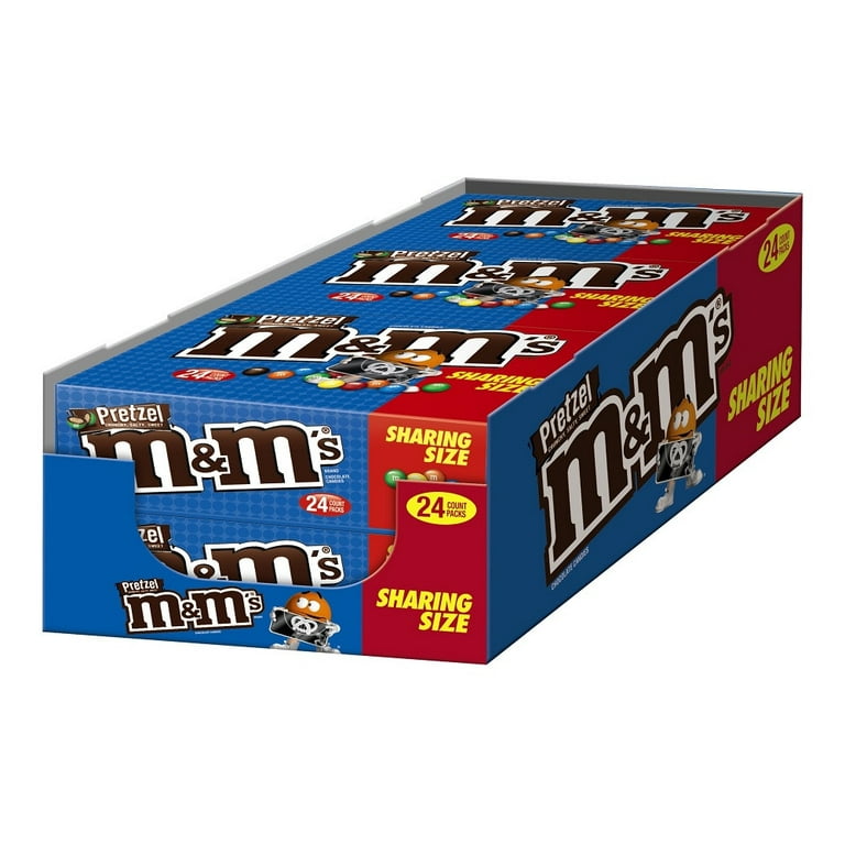 M&M Chocolate Pretzel - 24CT • Chocolate Mini Pack's • Bulk Chocolate • Oh!  Nuts®