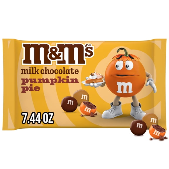 M&M'S Pumpkin Pie Milk Chocolate Candy - 7.44 Oz Bag