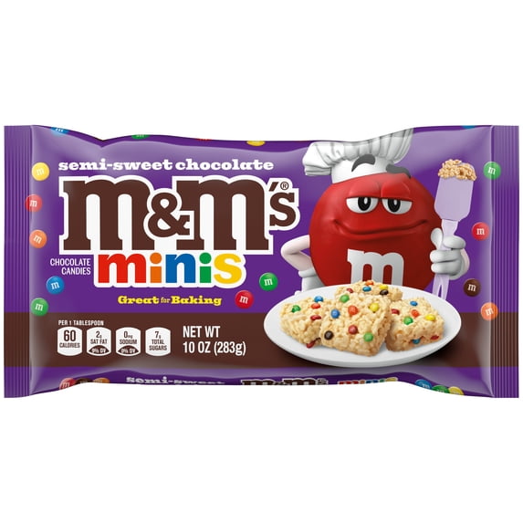 M&M's Minis Semi-Sweet Chocolate Baking Candy - 10 oz Bag