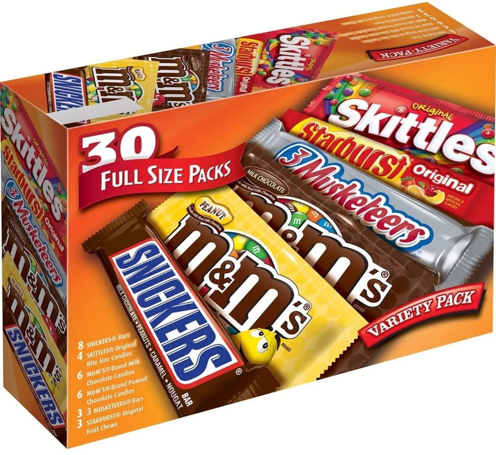 M&M'S, SNICKERS, 3 MUSKETEERS, SKITTLES & STARBURST Full M&M'S, SNICKERS, 3 MUSKETEERS, SKITTLES & STARBURST Full
