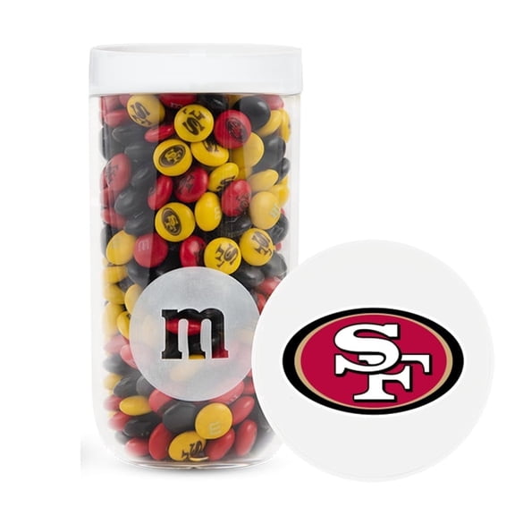 M&M'S San Francisco 49ers NFL Chocolate Candy Gift Jar, 12.7oz