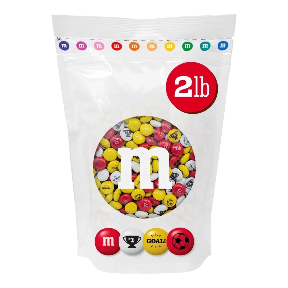 M&M'S Spain Soccer Championship Milk Chocolate Candy, 2lb Bulk Bag