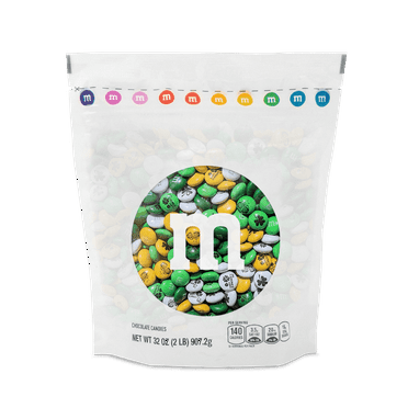 M&M'S St. Patrick's Day Milk Chocolate Candy, 2lb Resealable Bulk Bag
