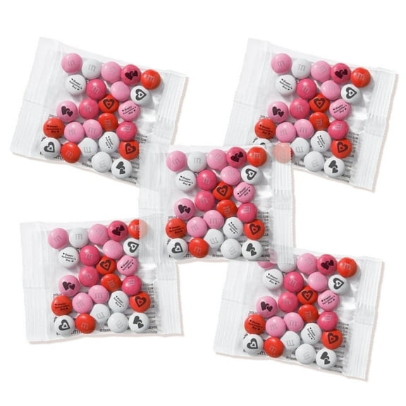 M&M'S Valentine's Day Milk Chocolate Candy, Party Favor Packs, Set of 30