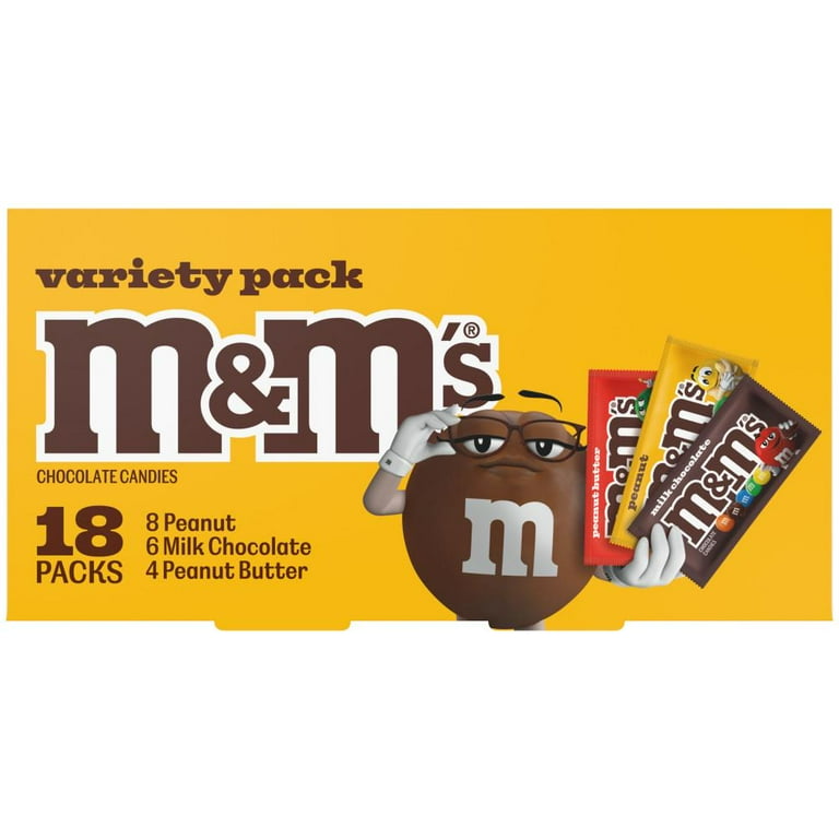 M&M'S Variety Pack Full Size Milk Chocolate Candy Bars - 30.58 oz