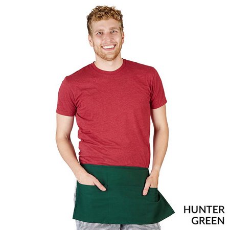 M&M SCRUBS FREE SHIPPING 3 POCKET COMMERCIAL WAIST APRON